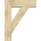 Ekena Millwork Traditional Block Rough Sawn Bracket w/ Offset Brace, Douglas Fir, 8"W x 28"D x 36"H BKT0806X28X36TRA05RDF - alternate 2